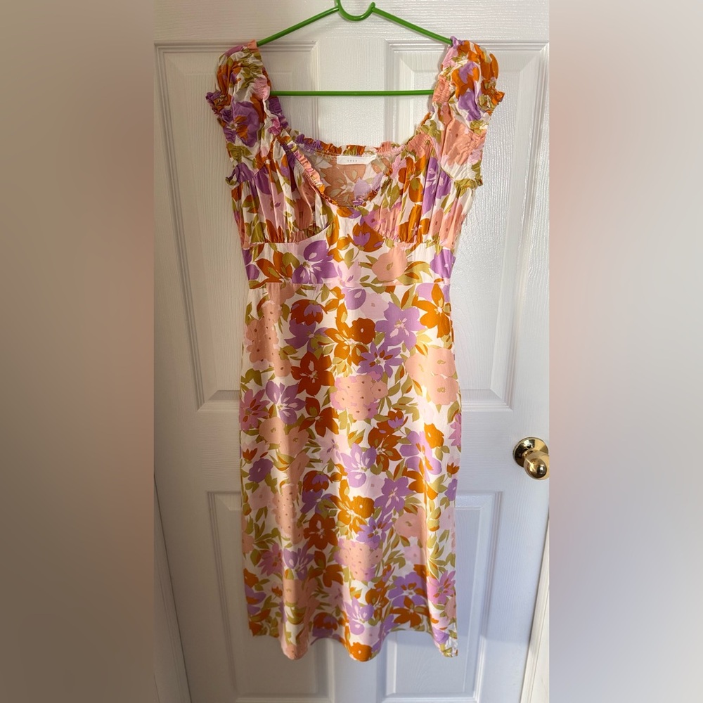 Lush Floral Print Dress